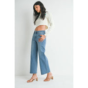 Slim Wide Leg Jeans