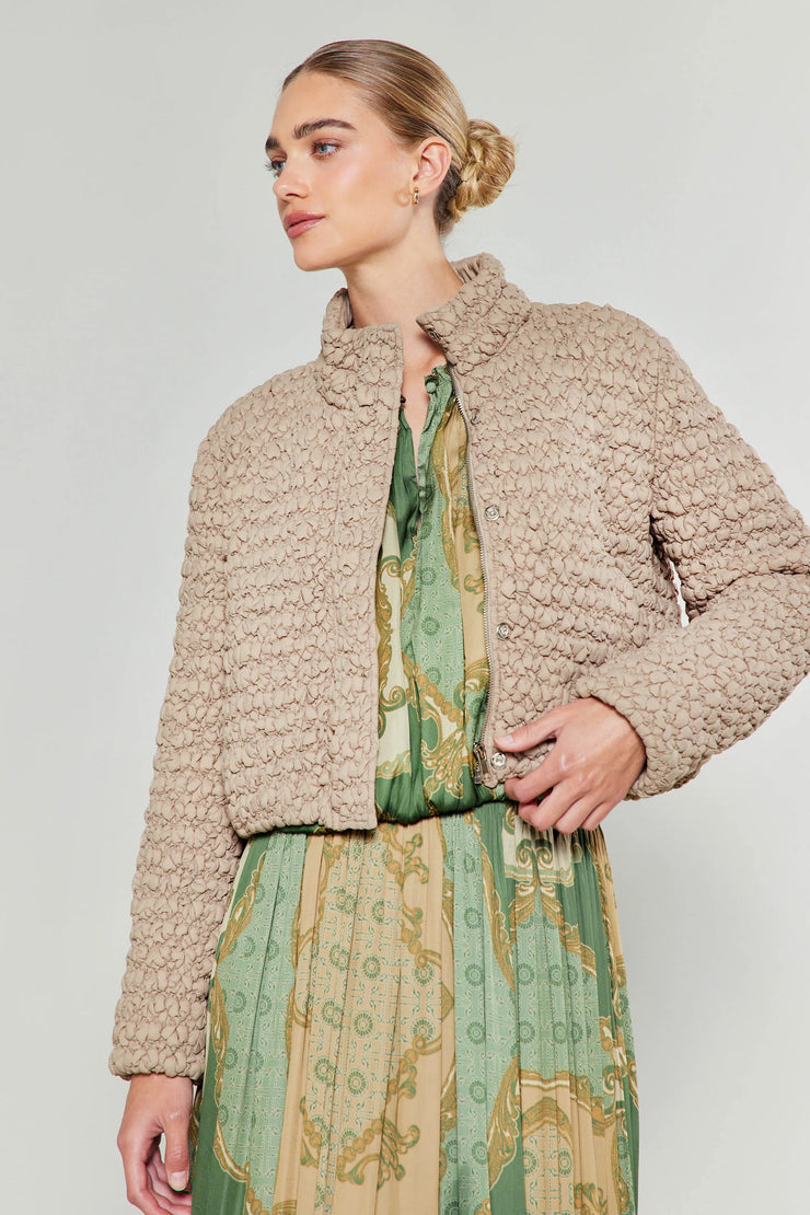 Taupe Quilted Jacket