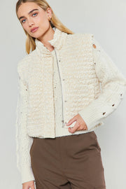 Quilted Cropped Vest