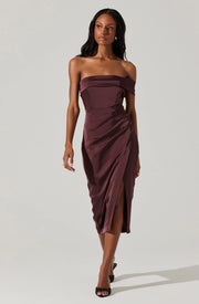 Gwyneria Off Shoulder Midi Dress