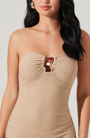 Kasandra Strapless Open Knit Dress