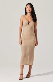 Kasandra Strapless Open Knit Dress