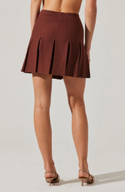 Denisa Pleated Mini Skirt