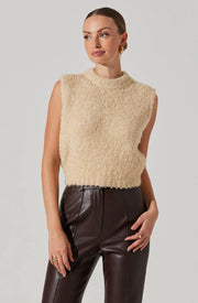 Edlyn Boucle Mock Neck Sweater