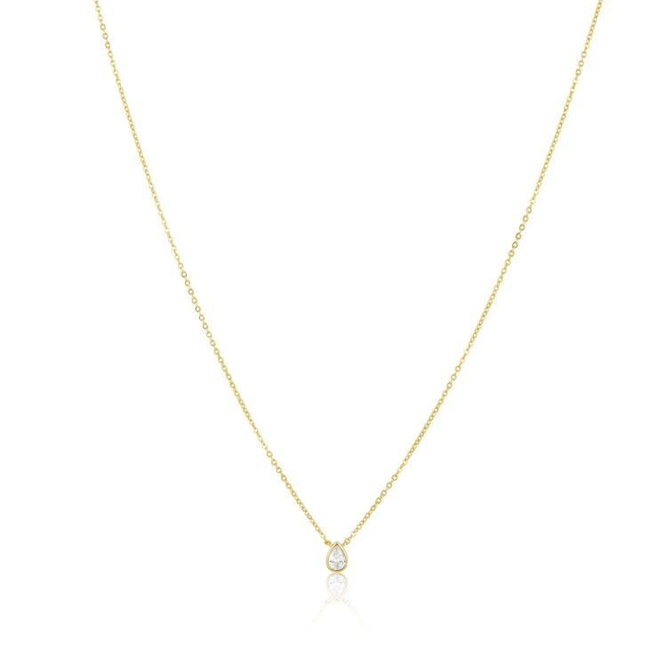 Ines Raindrop Necklace CZ