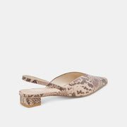 Byanca Snakeskin Flats