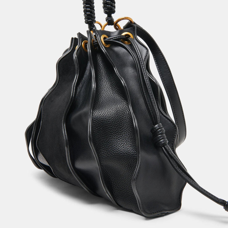 Antonia Black Leather Handbag