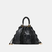 Antonia Black Leather Handbag