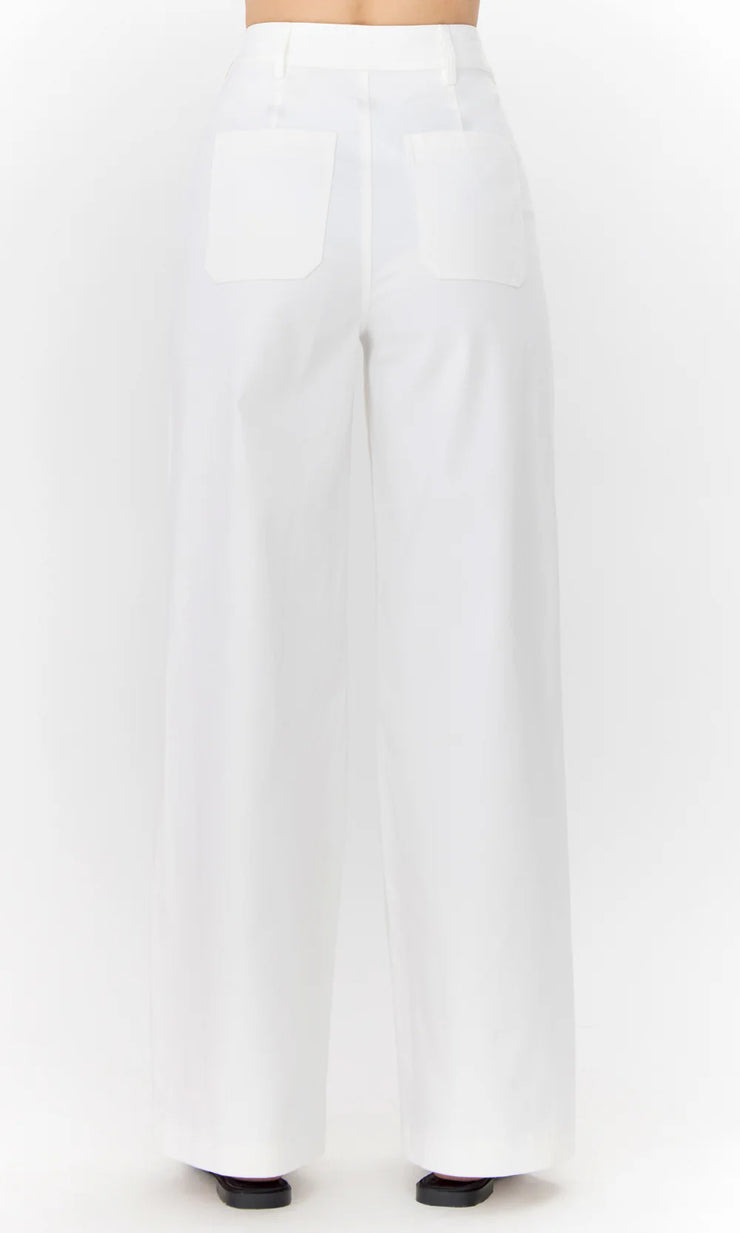 Jennsen Cotton Canvas Wide Leg Pants