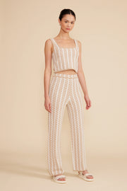 Tahiti Knit Pant - Tan Cream