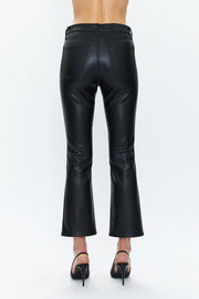 Lennon High Rise Leather Cropped Boot