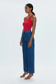 Penny High Rise Ankle Wide Leg Jean