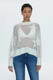 Joslyn Sheer Sweater - Ivory Star