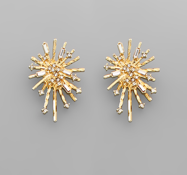 Crystal Starburst Earrings