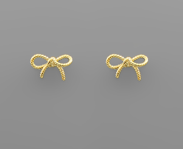 Textured Bow Studs