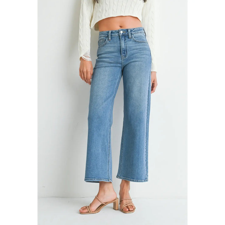 Slim Wide Leg Jeans