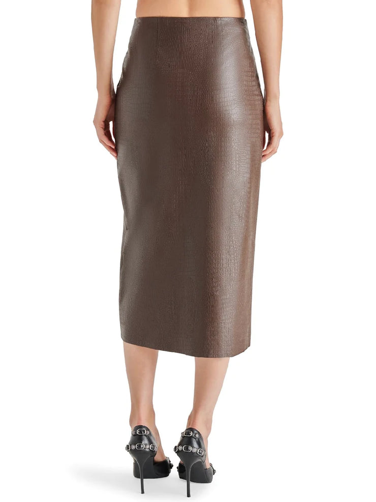 Hayes  Leather Midi Skirt