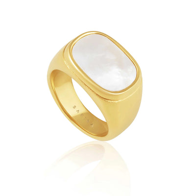 Mother of Pearl Statement Ring